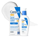 CeraVe AM Oil-Free Facial Lotion with SPF 30 – Expertly Formulated Daily Luxury for Refined Skin