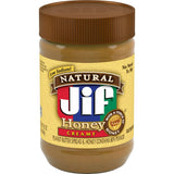 Jif Natural Creamy Peanut Butter Spread and Honey – No-Stir Breakfast Spread for Busy Families, 28 oz