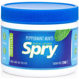Spry Xylitol Peppermint Mints – Desk-Drawer Dry Mouth Relief for Focused Workdays, Sugar-Free 240 Count