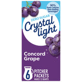 Crystal Light Sugar-Free Grape Energy Mix – Diabetic- and Diet-Friendly Flavored Water for Wellness Routines, Zero Sugar Packets