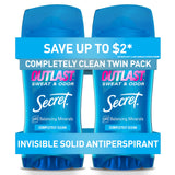 Secret Outlast Deodorant Stick for Women – Mindful Morning Routine Essential, Hyaluronic Acid + Clean Scent