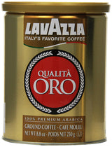 Lavazza Qualità Oro Ground Coffee – Elegant Birthday Gift for Mom and Her, 6-Tin Italian Espresso Sampler Pack