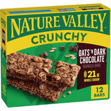 Nature Valley Crunchy Granola Bars, Oats 'n Dark Chocolate – Desk Drawer Snack for Sustained Office Focus