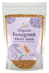Jiva Organic Fenugreek Seeds 7 Ounce – Whole Fenugreek Seeds for Maple-Scented Hair Steams, Potent Spice Infusions & Sensory Calm
