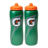 Gatorade 32 Oz Squeeze Water Sports Bottle 2-Pack - Practical Gift for Athletes, Coaches, and Team Parents