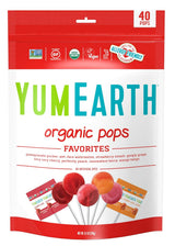 YumEarth Organic Lollipops – Clean Ingredient Candy for Health Conscious Pantry, 40 Count Bag