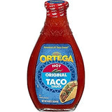 Ortega Taco Sauce Mild – Kid-Friendly Mexican Dinner Table Staple, Salt-Free Family Condiment
