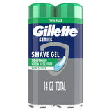 Gillette Series 3X Action Shave Gel – Cooling Sensitive Skin Care for Mindful Morning Routines