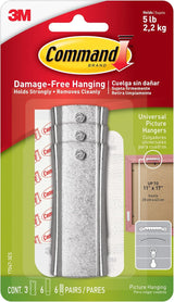 Command 5 lb Universal Frame Hanger as a Birthday Gift for Her, Apartment-Friendly Decor Kit