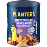 PLANTERS Lightly Salted Mixed Nuts Canister – Kosher Holiday Hostess Gift for Buffets and Festive Tables