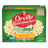 Orville Redenbacher's SmartPop! Butter Microwave Popcorn 12-Count – Quick Focus Break Snack for Home Office and Late-Night Study Sessions