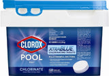 Clorox Pool&Spa XtraBlue 3” Slow-Dissolving Chlorine Tablets, Open-Air Pool Care for Outdoor Living Spaces