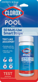 Clorox Pool&Spa 6-Way Test Strips – Pre-Swim Safety Check for Family Pool & Hot Tub