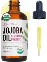 Kate Blanc Cosmetics Jojoba Oil for Mindful Skincare Routine and Aromatherapy Blending, USDA Organic 4oz