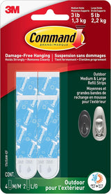 Command Outdoor Refill Strips – Reuse Your Existing Hooks for a Less-Is-More Patio Look