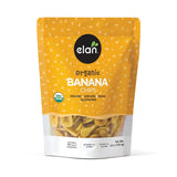 Elan Organic Banana Chips – Lunchbox Snack for Kids, No Artificial Ingredients, Single-Serve 4.8 oz Pouch