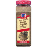 McCormick Pure Ground Black Pepper – High-Volume 6-Pack for Meal Prep Pros, Weekly Cooking Efficiency