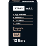 RXBAR Chocolate Sea Salt Protein Bars – Thoughtful Healthy Gift for the Fitness Lover, 12-Count Resealable Pouch