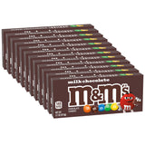 M&M'S Movie Theater Box – Road Trip and Travel Snacks for the Car, 12 Individually Wrapped Boxes