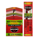Jack Link's Jalapeno Beef & Cheese Combo – Office Desk Drawer Snack, 8g Protein for Busy Workdays