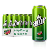 Mtn Dew AMP Energy Drink – Game-Day Tailgate and Backyard Hangout Drink, Bulk 12-Pack Citrus Caffeine