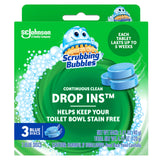 Scrubbing Bubbles Continuous Clean Toilet Drop-Ins — Task-Free Bathroom Maintenance for Busy Homeowners, Set-and-Forget 4-Week Care