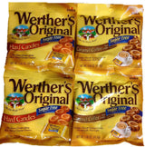 Werther's Original Sugar-Free Candy 4-Pack – Birthday Gift for Mom or Grandma, Variety Caramel and Coffee Flavors