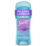 Secret Fresh Antiperspirant Deodorant for Women – Clean Clear Gel Deodorant for a Simple Daily Routine, 72hr Lavender 3.4 oz