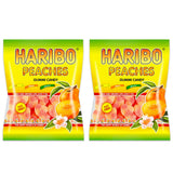 Haribo Peaches Gummi Candy – Resealable Peach Gummies for Camping Trips, Picnic Baskets, and Hiking Daypacks