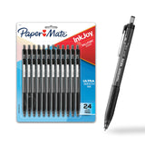 Paper Mate InkJoy 300RT – Housewarming Gift for New Home Office Setup, 1.0mm Black Pens Bulk of 24