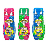 WARHEADS Super Sour Double Drops Liquid Candy – Kids Lunchbox Treat and School Snack, 1.01 oz Squeeze Bottles, 3 Pack Assorted Flavors