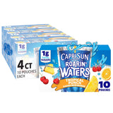 Capri Sun Roarin' Waters Tropical Punch – Low-Sugar Fridge Stock Drink for Health-Conscious Families, 40 ct