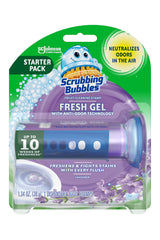 Scrubbing Bubbles Toilet Stamps – Low-Chemical-Contact Family Bathroom Refresh, Lavender Scent
