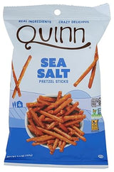 Quinn Pretzel Sticks Sea Salt 5.6 oz – Short-Ingredient Gluten-Free Snack for the Uncluttered Pantry