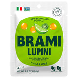 BRAMI Chili & Lime Lupini Bean Snack – Non-Perishable Road Trip and Camping Snack, 7g Plant Protein 5.3 oz Pouch