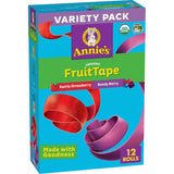Annie's Organic Fruit Tape – Clean Label Gluten Free Snack for Health Conscious Families, 12 Rolls