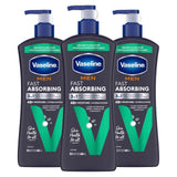 Vaseline Men's Body Lotion – Thoughtful Stocking Stuffer and Holiday Gift for the Man Who Has Everything, 20.3 oz Pack of 4