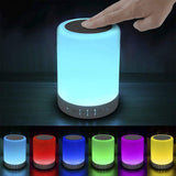 Elecstars Touch Bedside Lamp for Bath and Wind-Down Routine - 6 Calming Color Modes with Bluetooth Speaker for Mindful Evenings and Self-Care
