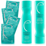 Malibu C Swimmers Summer Essentials Hair Kit – Thoughtful Gift for Swimmers, Beach Lovers and Pool Season Hosts, 6 Ct