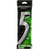 5 Gum Spearmint Rain Sugar Free Chewing Gum 45 Count, After Meal Breath Care for Mindful Wellness Routines