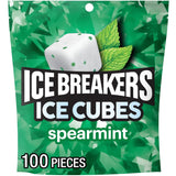 ICE BREAKERS Ice Cubes Spearmint Sugar Free Chewing Gum – Back-to-School Lunch Box and After-School Snack Drawer Treat