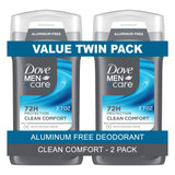 Dove Men+Care Clean Comfort Stick – Travel-Sized Deodorant for Gym Bags and Carry-Ons