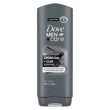 Dove Men+Care Charcoal + Clay 2-in-1 Cleanser, Bergamot-Scented Wind-Down Wash for a Mindful Post-Work Reset