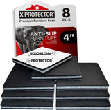 X-PROTECTOR Furniture Grippers 3" – Fall-Reduction Anti-Slip Pads for Senior Living Room Chairs and Sofas