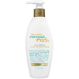 OGX Coconut Curls Frizz-Defying Leave-In Milk – Holiday Gift Set Pick for Curly Haired Friends, Pack of 2