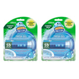 Scrubbing Bubbles Fresh Gel Toilet Stamps, Rainshower Scent, Set-and-Forget Bathroom Maintenance for the Busy Home Office Day