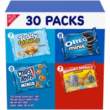 Nabisco Team Favorites Variety Pack – Office Break Room Snack Stock, 30 Individually Wrapped Mini Packs for Shared Workspaces