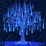 Aukora Premium Meteor Shower Lights 192 LED with Transparent PC Tubes for High End Home and Estate Lighting