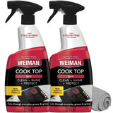 Weiman Cooktop Cleaner Two-Pack with Microfiber – Thoughtful Hostess Gift for Home Chefs and Newlywed Kitchen Upgrades