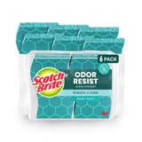Scotch-Brite Odor Resist Scrub Sponge for Meal Prep Stations, Quick-Clean Heavy Duty Kitchen Sponge